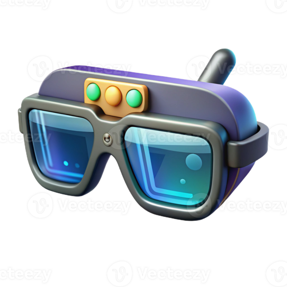 extraordinary vintage A pair of augmented reality glasses, displaying a virtual overlay of information on the real world, augmented reality style, realistic lighting genuine png