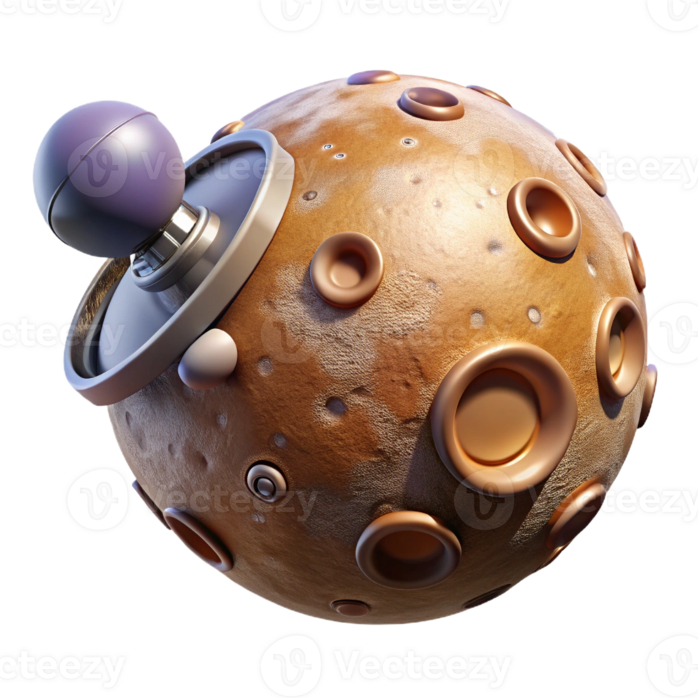 impressive abstract A space probe, exploring a distant planet, space exploration style, realistic lighting premium png