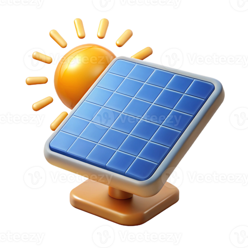 vibrant artistic A solar panel, absorbing the rays of a bright sun, energy visualized as flowing streams of light, renewable energy style, bright lighting high resolution png