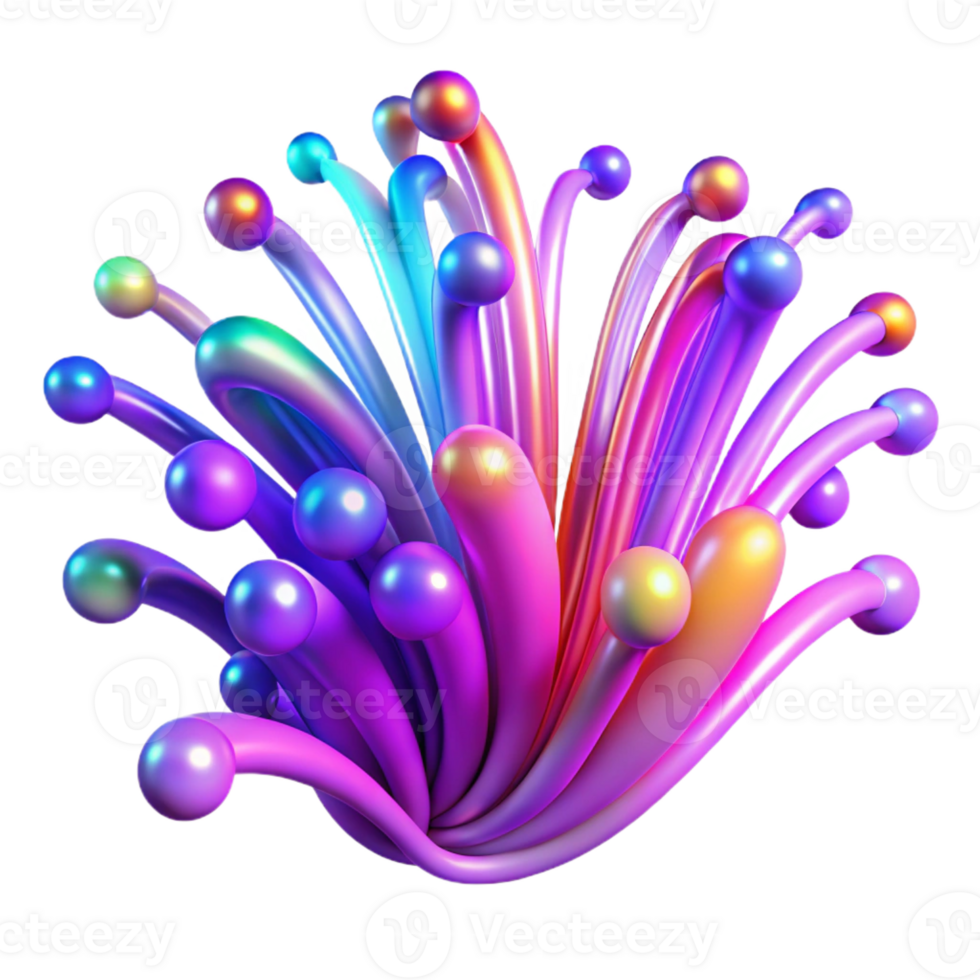 stunning creative A dynamic flow of vibrant, neon particles, tracing intricate patterns in the air, in a kinetic, energetic style original png
