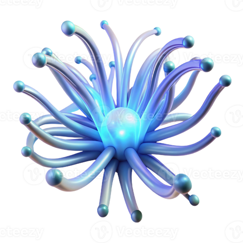 elegant contemporary A network of pulsating, bioluminescent tendrils, emitting a soft, ambient light, in a surreal, organic style 4K png