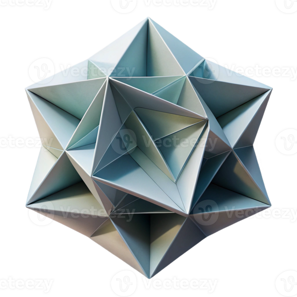 stunning classic A series of overlapping, translucent layers of textured paper, creating a complex interplay of light and shadow, in a minimalist, origami style high quality png