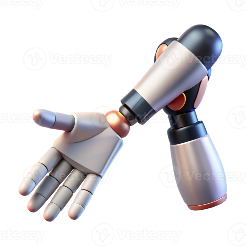wonderful classic A robotic hand reaching out to a human hand, symbolic and evocative, soft lighting, professional png