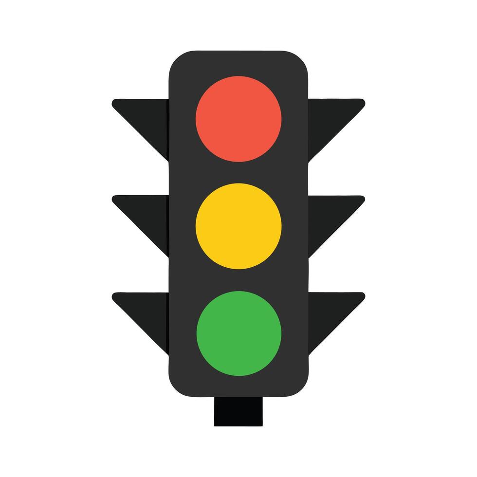traffic light icon illustration design. vector