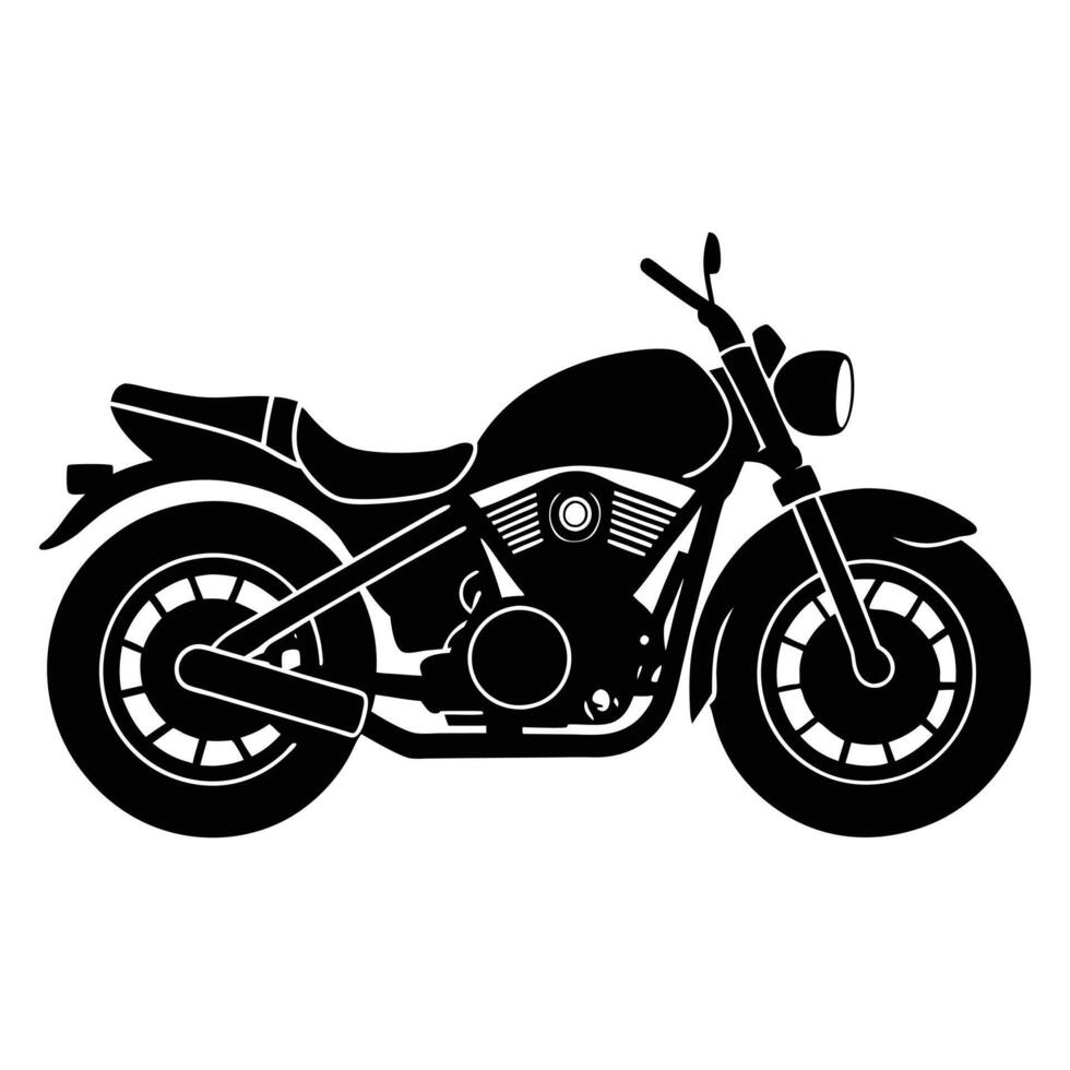 motorcycle icon illustration white background vector