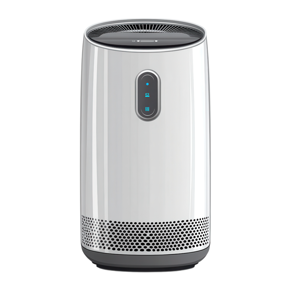 Modern air purifier with sleek design and digital controls clip art on a transparency background png