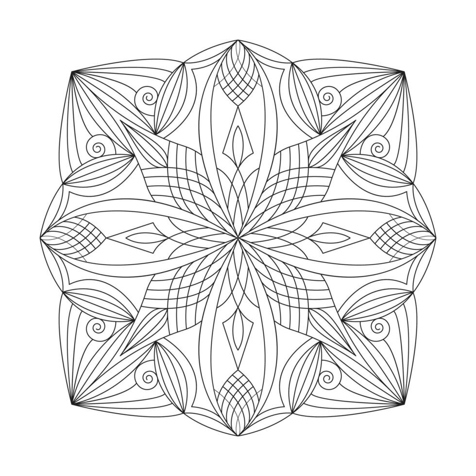 Ethnic royal circle pattern abstract mandala design vector
