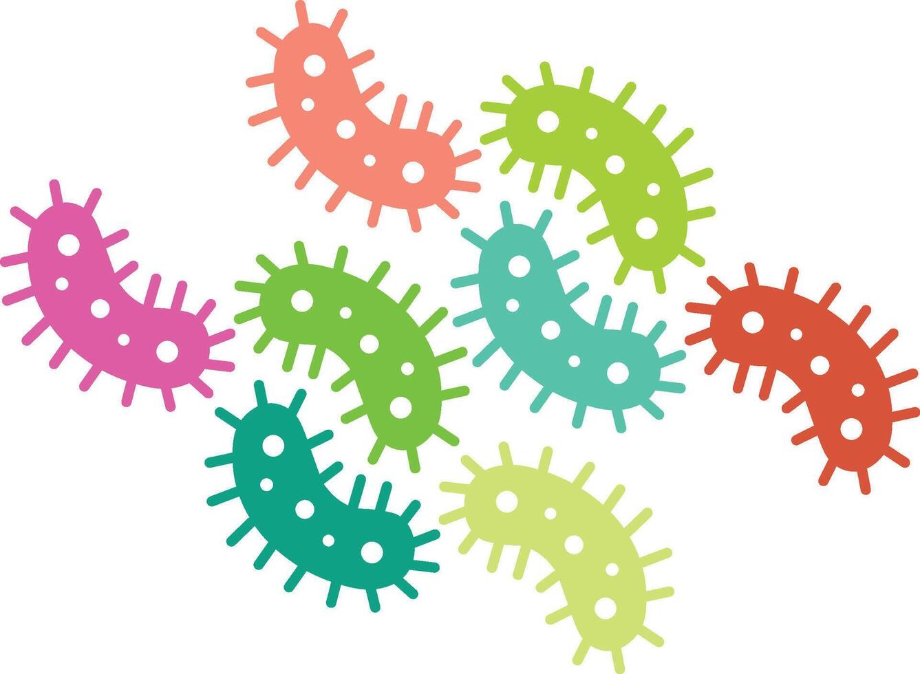 Germs icon isolated on white background vector