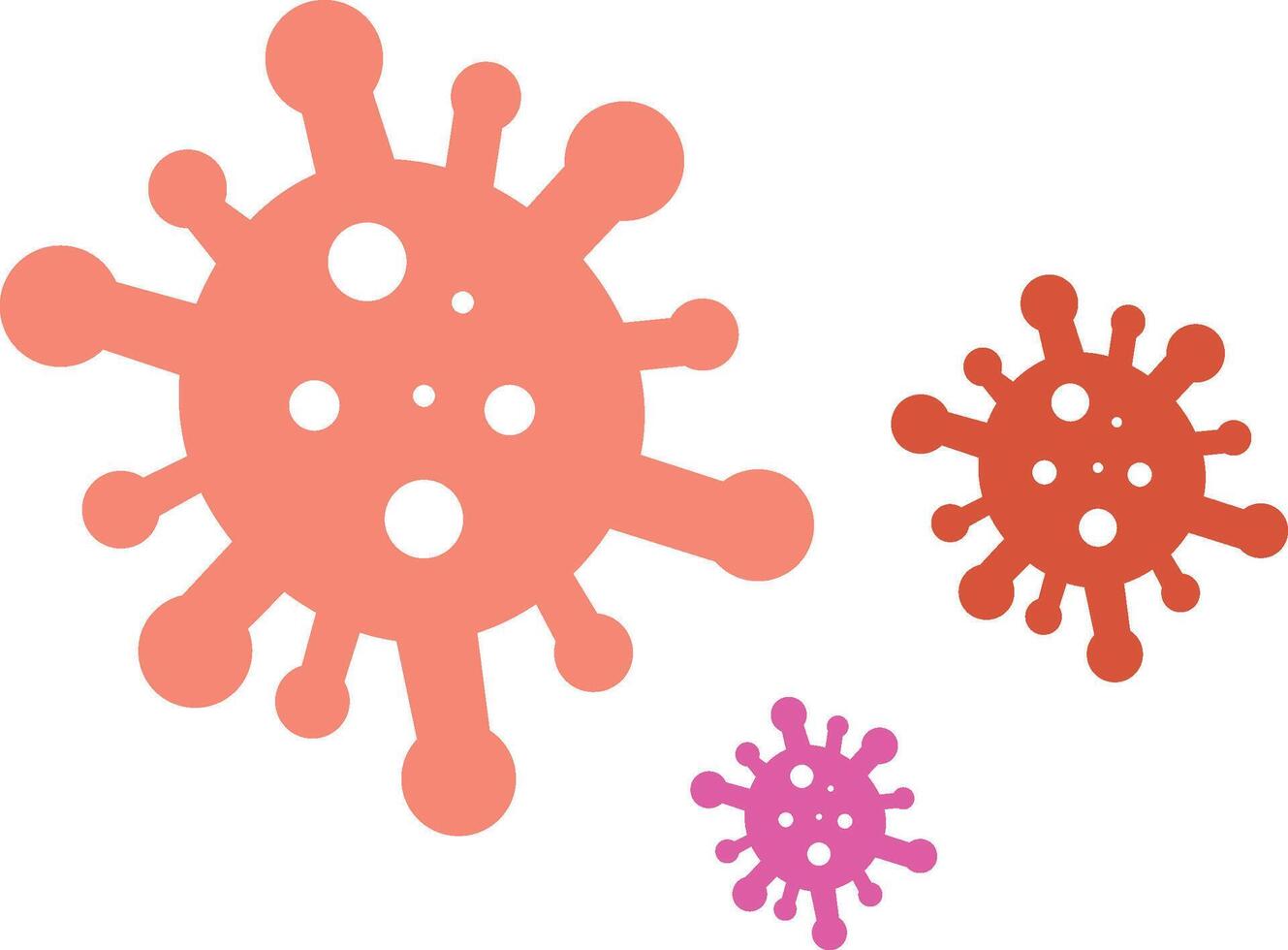 Bacteria and virus icon isolated on white background. Probiotic bacteria and virus, germ and microbe, microorganism vector