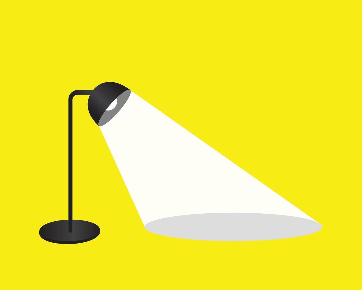 Table lamp design art illustration vector