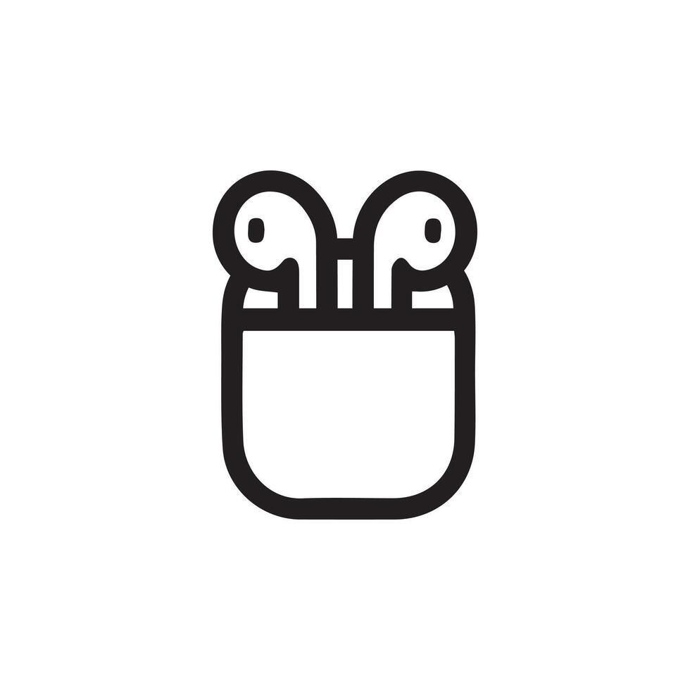 Air-pods icon, design and art illustration. vector