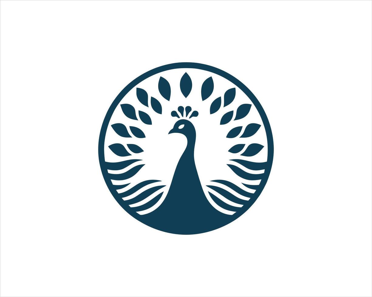 A logo for a company that is called peacock template illustration vector