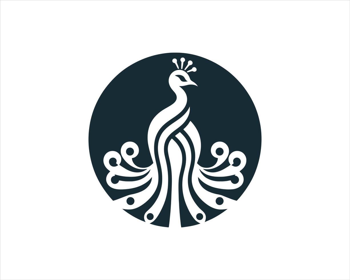 logo for a company that is called peacock template illustration vector