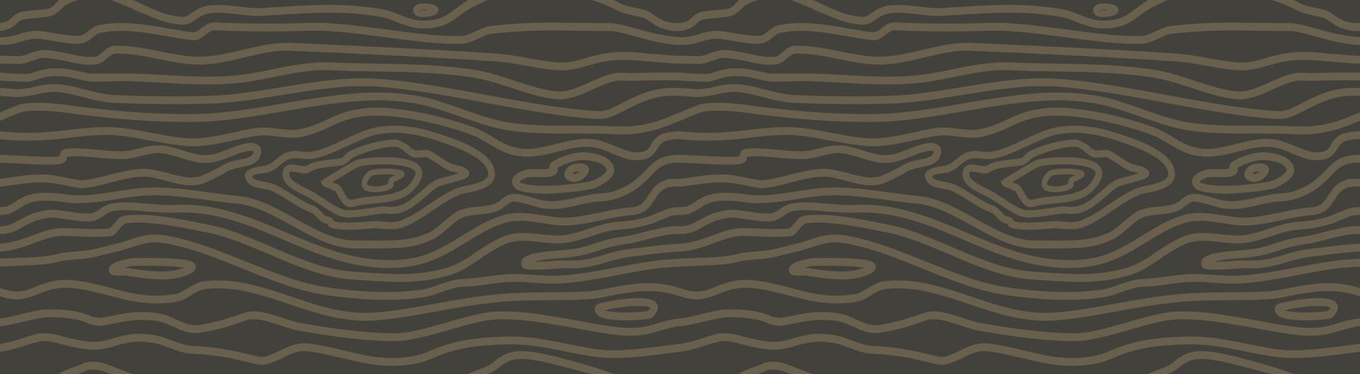 Wood grain dark wenge brown texture. Seamless wooden pattern. Abstract line background. Tree fiber, floor board vector