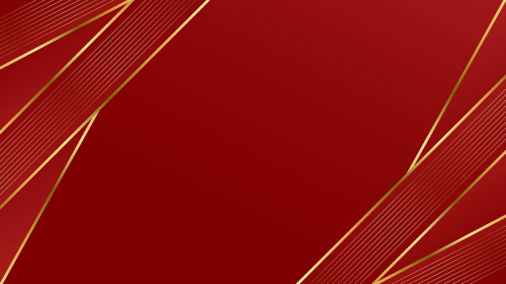 Elegant red and gold geometric luxury background. Abstract wallpaper. Suitable for templates, banners, covers, posters, presentations, awards, sales, ads, web and pages vector