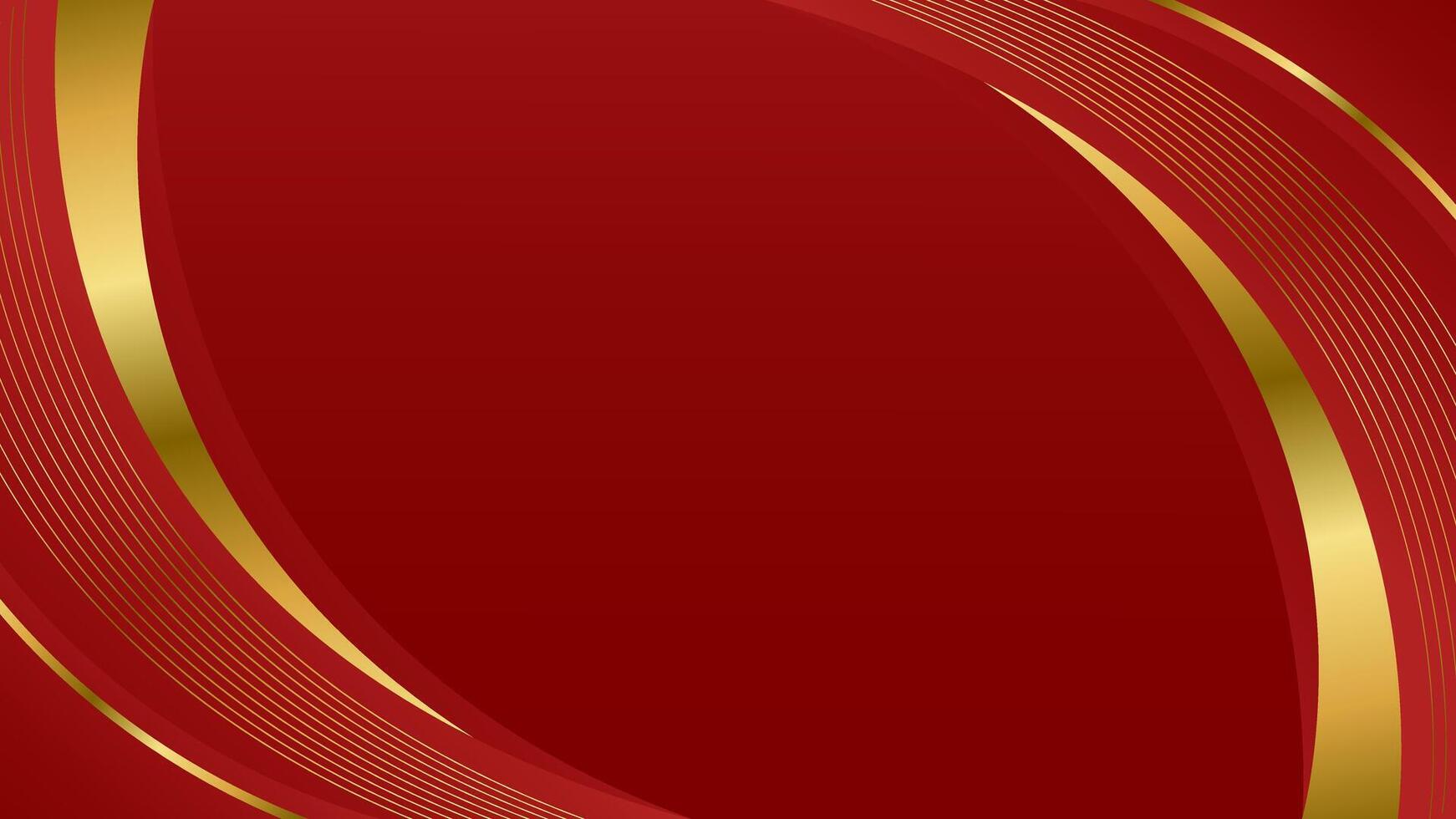 Abstract elegant red and gold luxury background vector