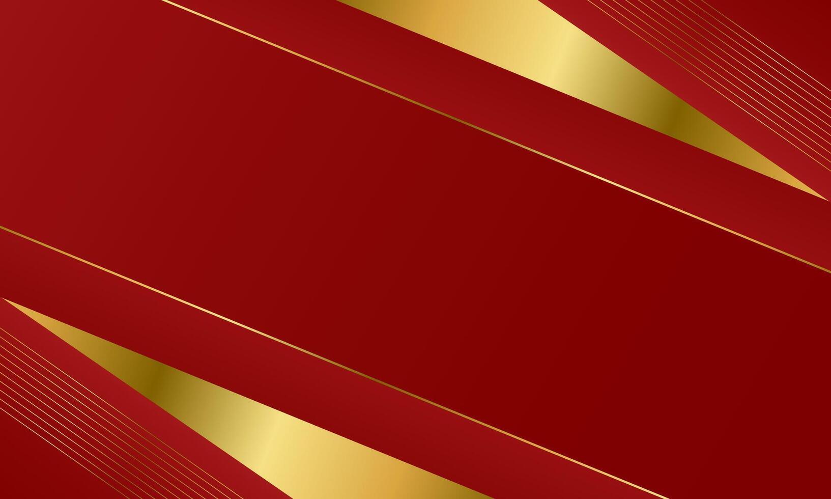 Elegant red and gold geometric luxury background. Abstract wallpaper vector