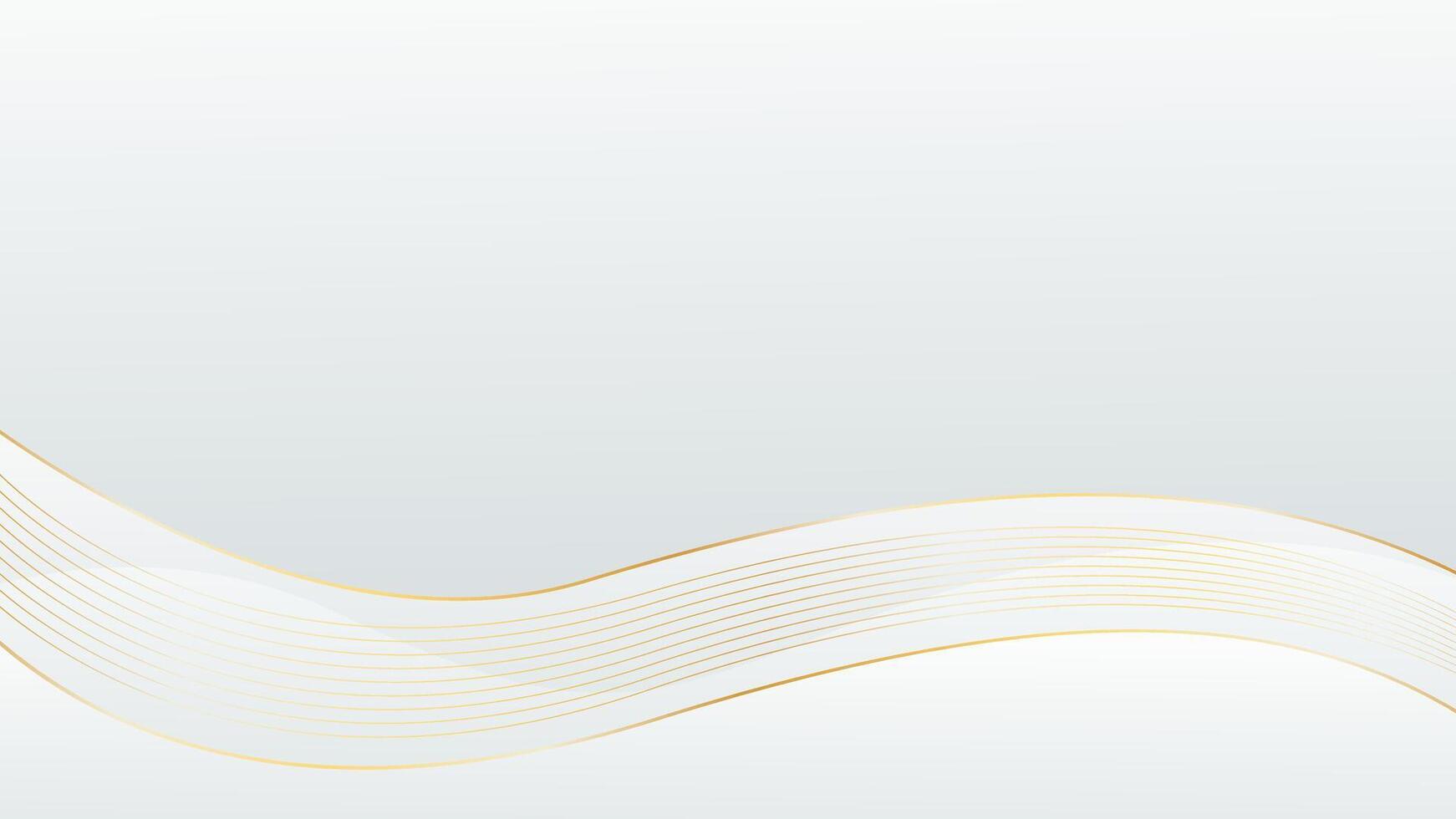 Premium White and Gold Abstract Background for Branding vector