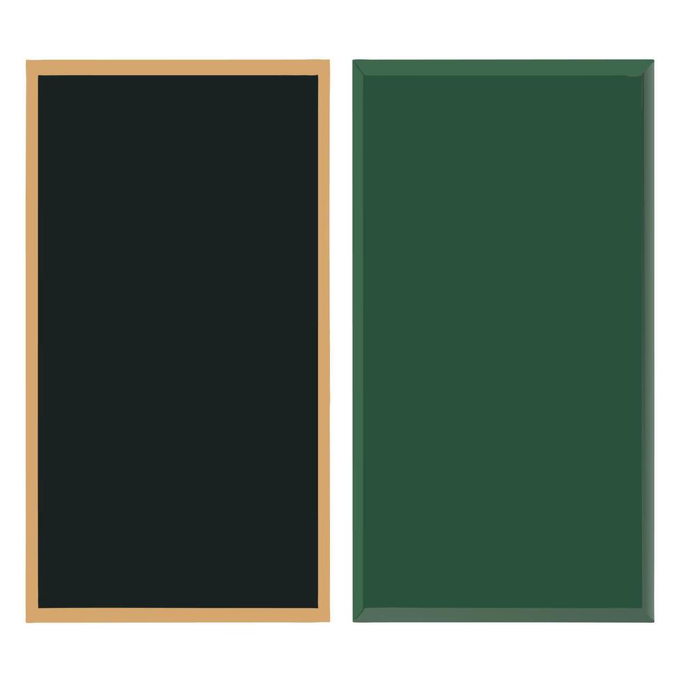 Blackboard and Chalkboard Empty for Message Writing and Drawing vector