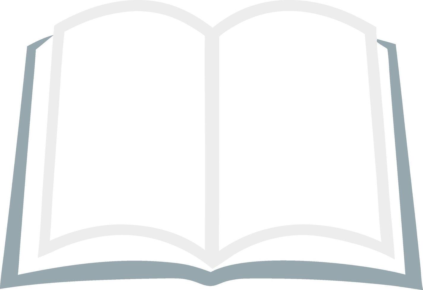 Open Book Icon Simple Design Graphic vector