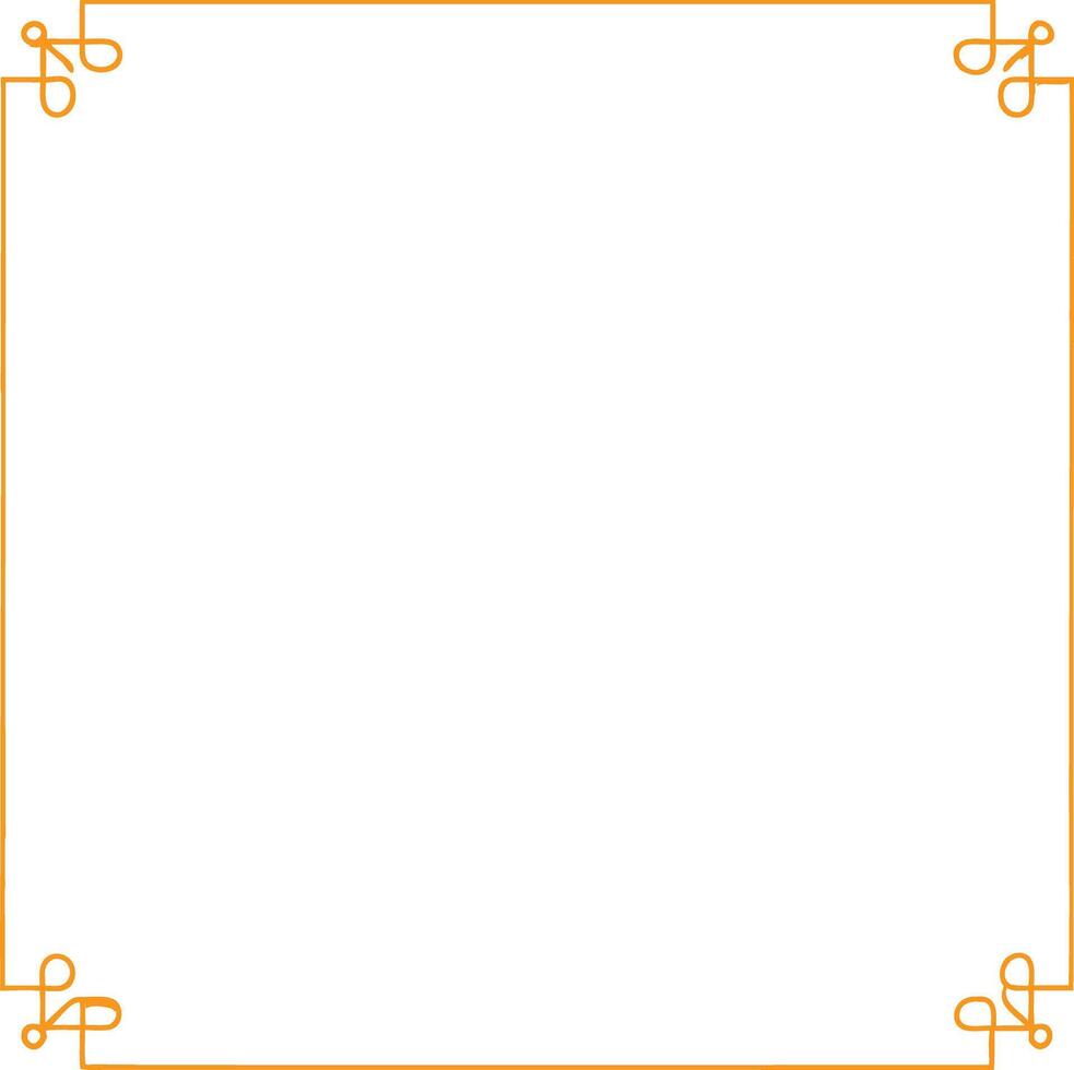 Elegant Golden Frame with Ornate Corners for Certificates or Invitations vector