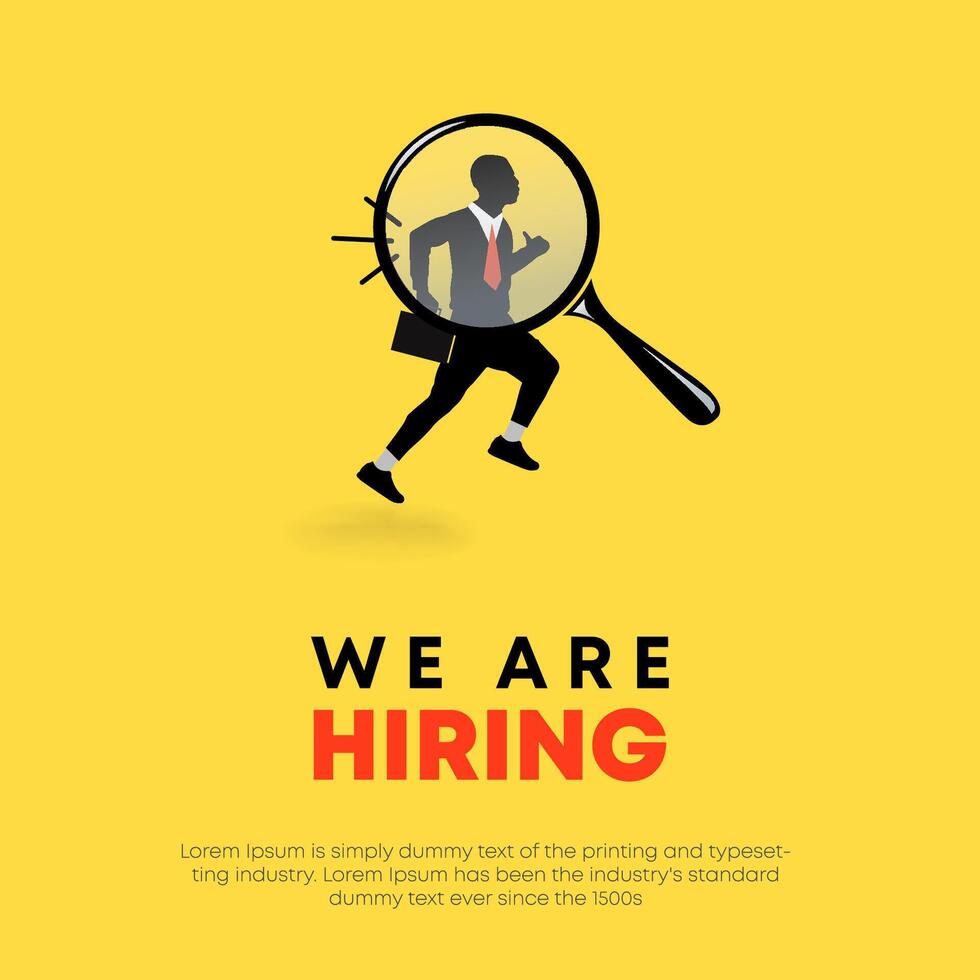 We Are Hiring Seeking Talented Professionals, Job Opportunity, Career Growth vector