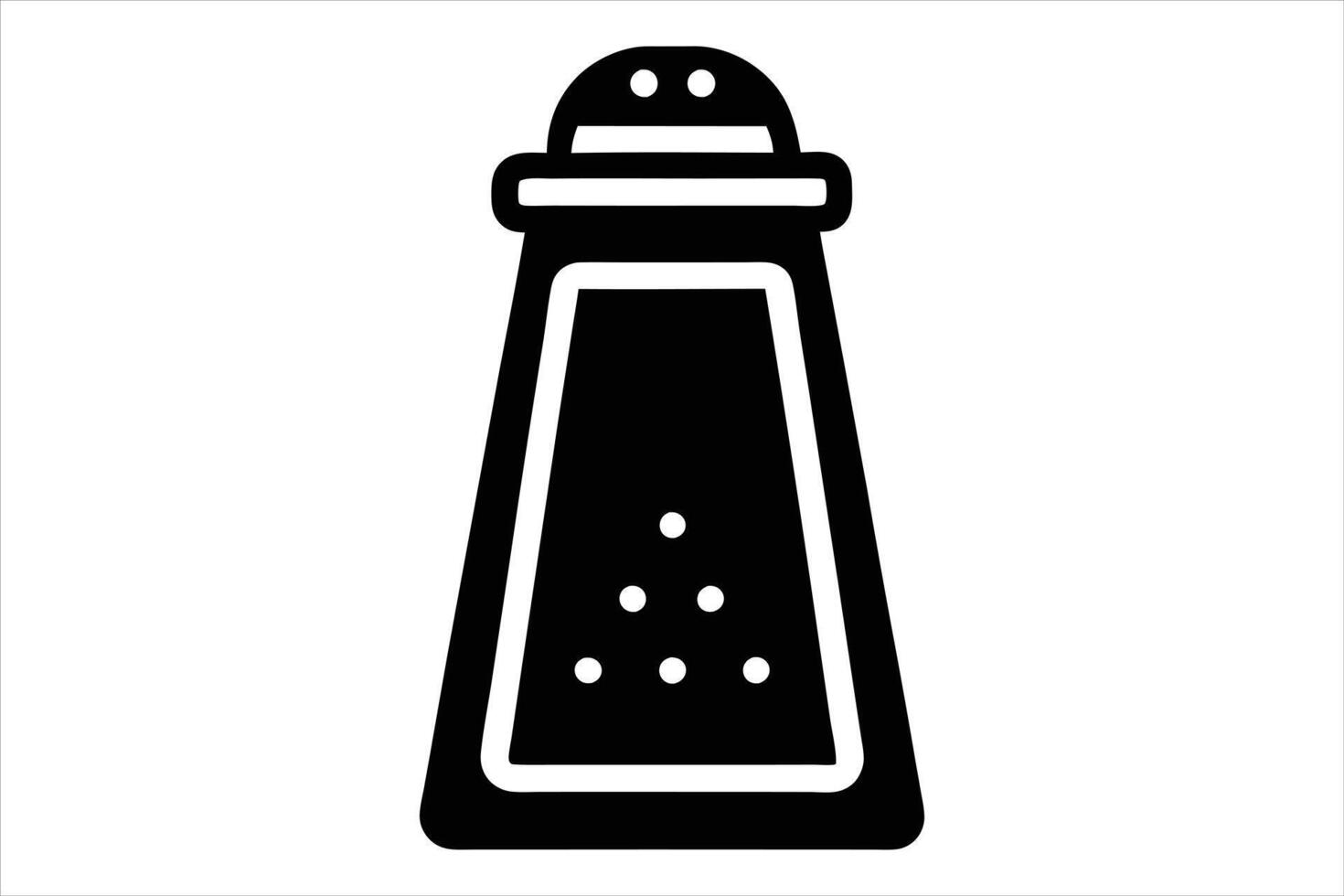 Simple Illustration of a Salt Shaker vector