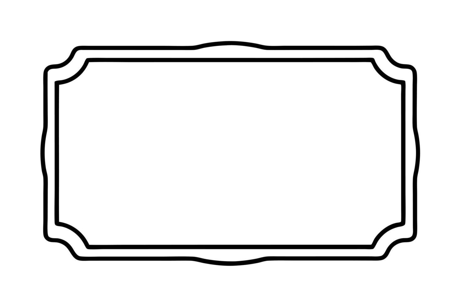 Elegant Blank Decorative Frame Graphic vector