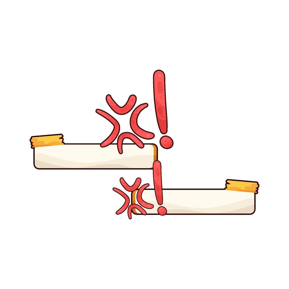 illustration of chat warning vector