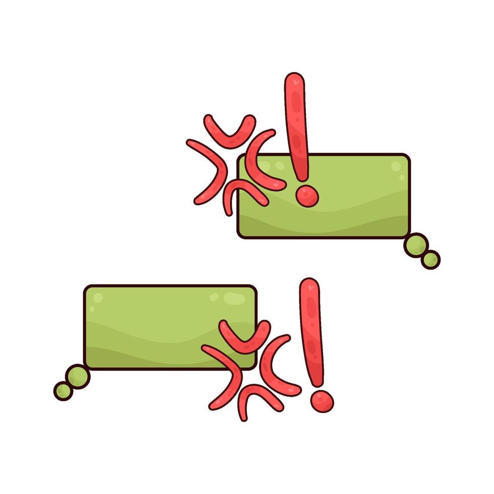 angry messages illustration vector