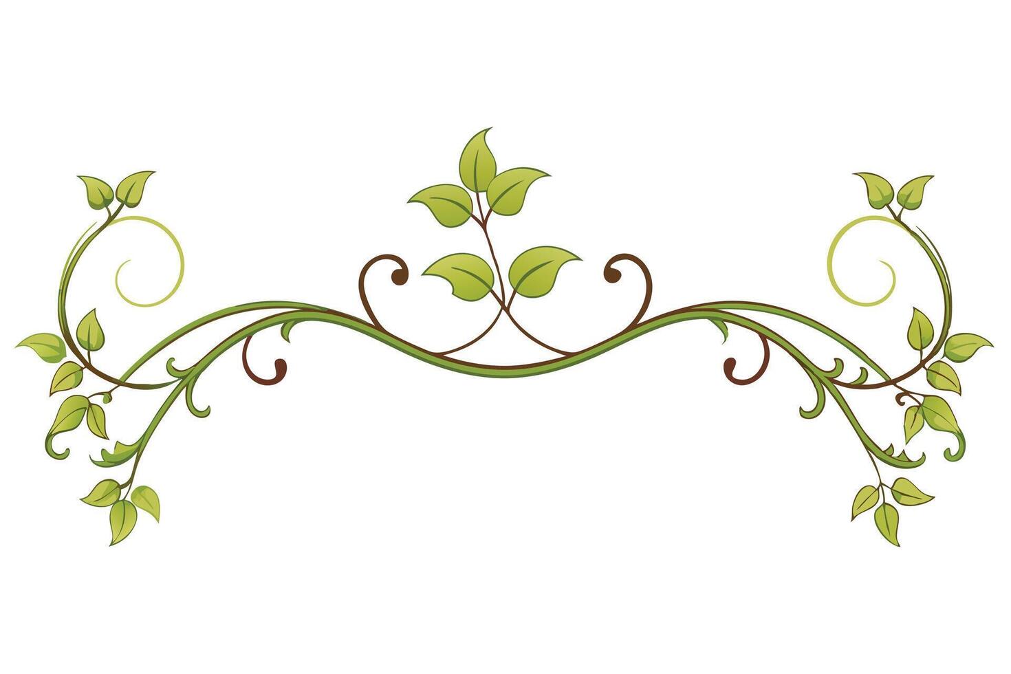 Elegant Floral Vine Design for Decorative Use vector