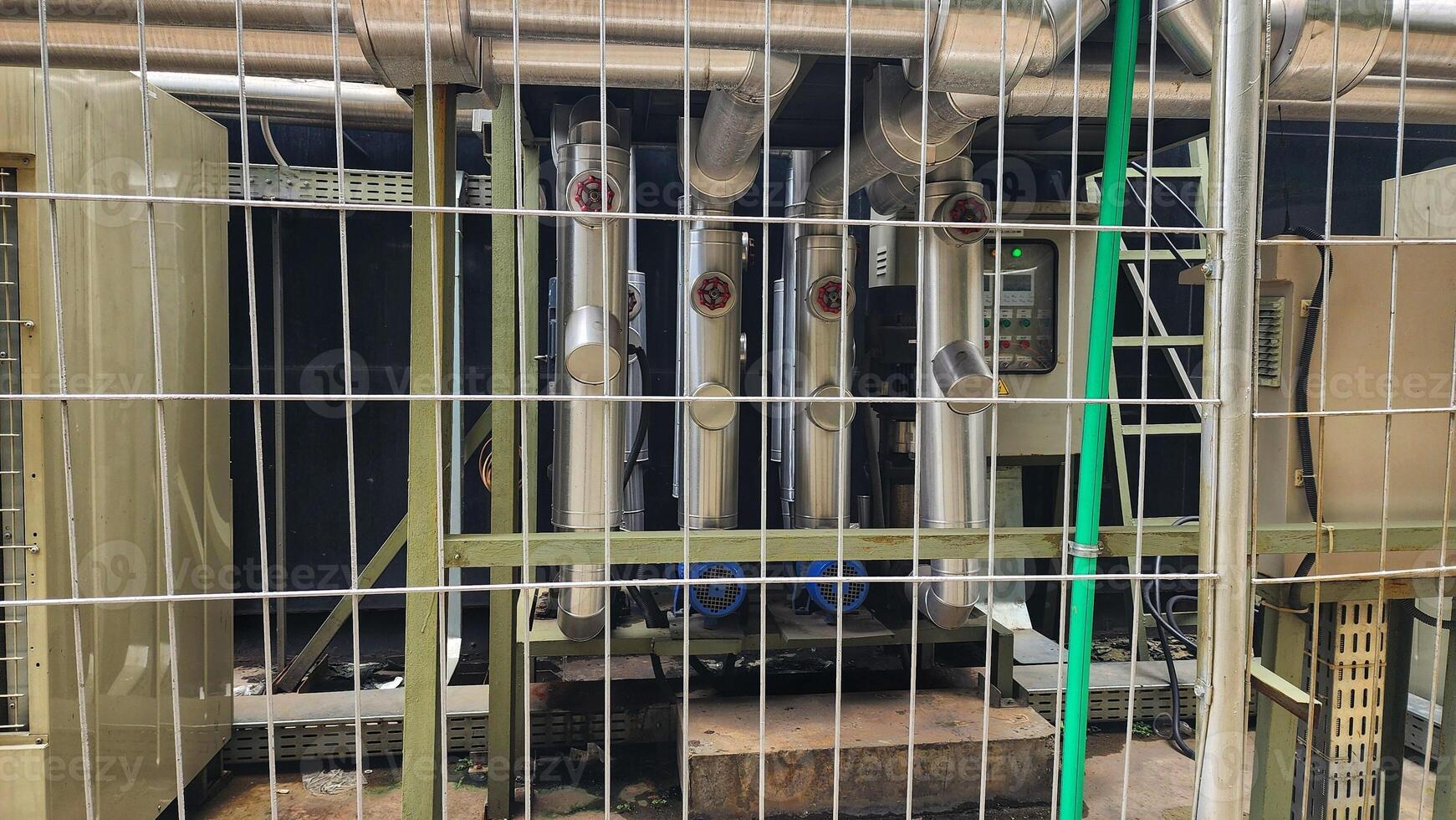 Industrial equipment in a factory for the production of household appliances. photo