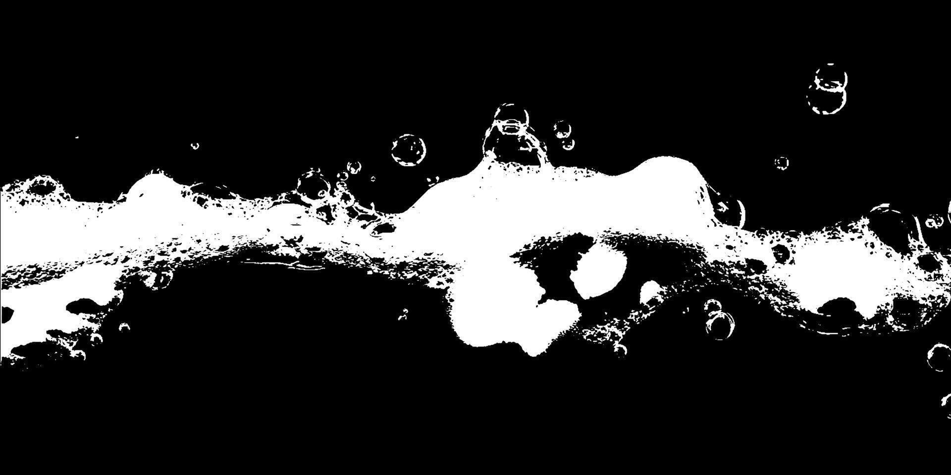 Dynamic foam texture creates an artistic display of bubbles and movement in a contrasting dark background, evoking fluidity and energy vector