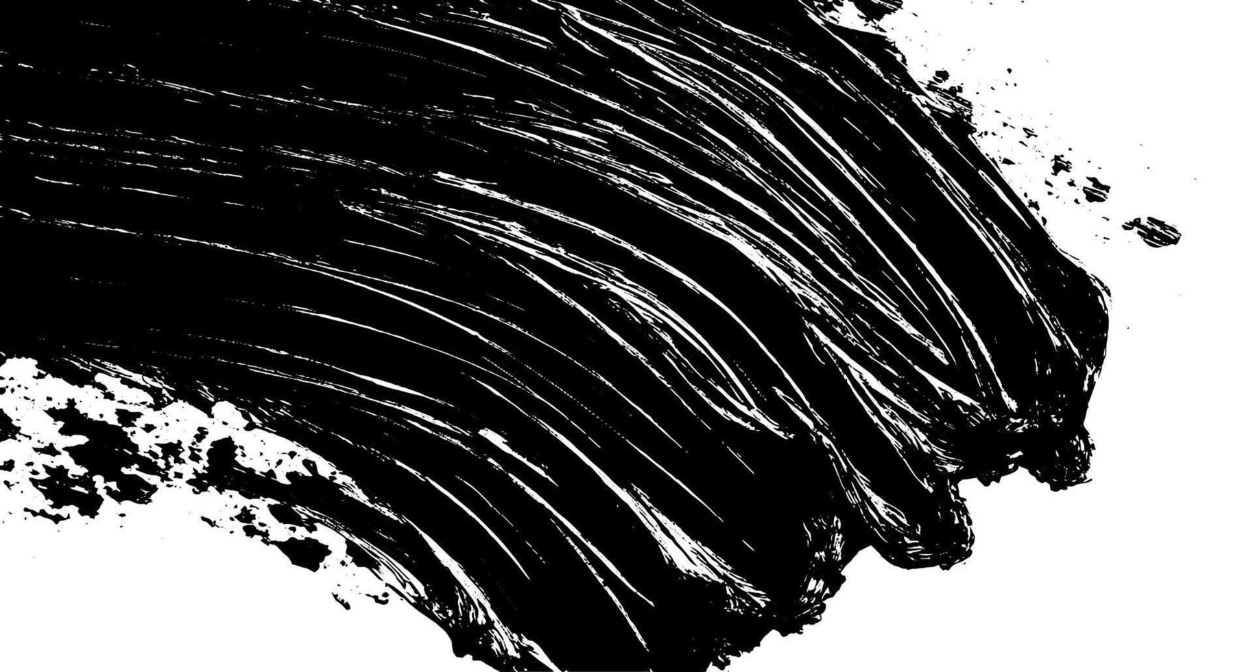 Brushstroke texture conveys the dynamic energy of creativity in a black and white composition, highlighting artistic expression and movement vector