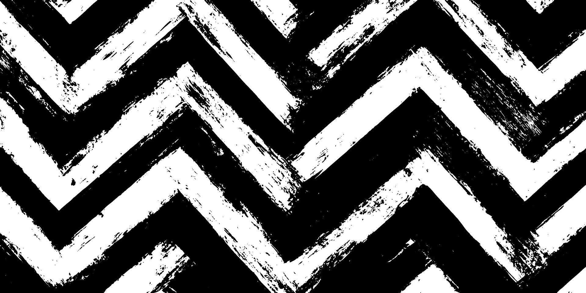 Bold Black and White Zigzag Pattern vector