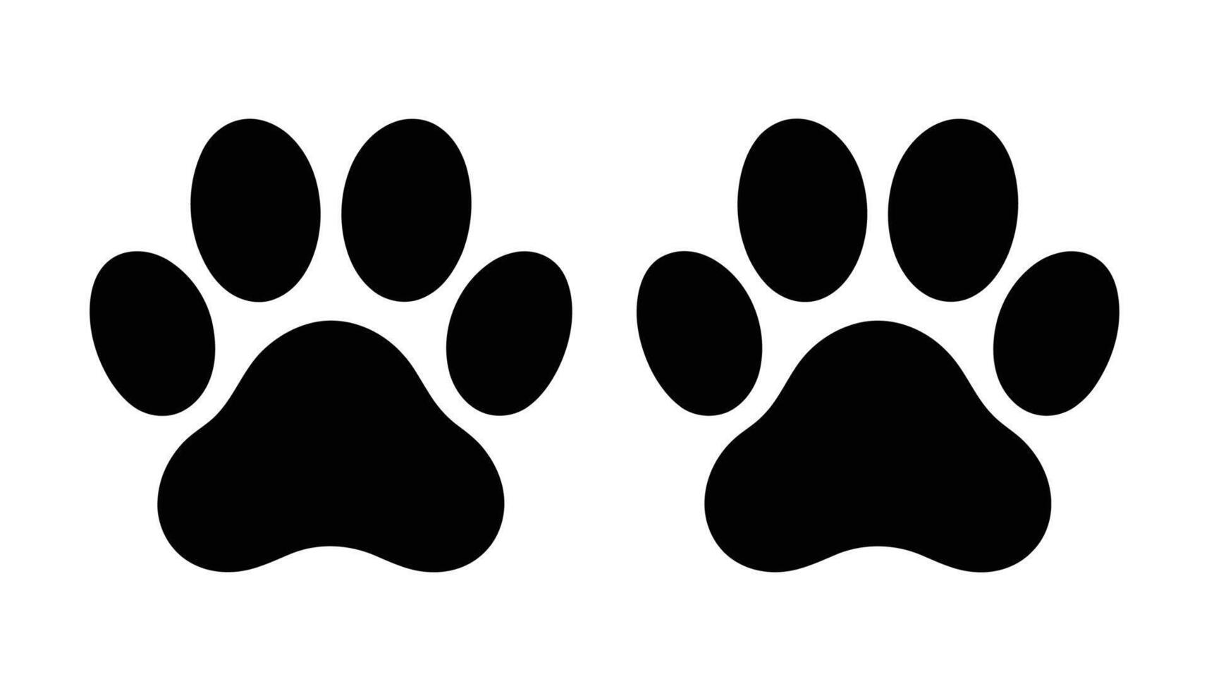 Paw Print Icon Illustration vector