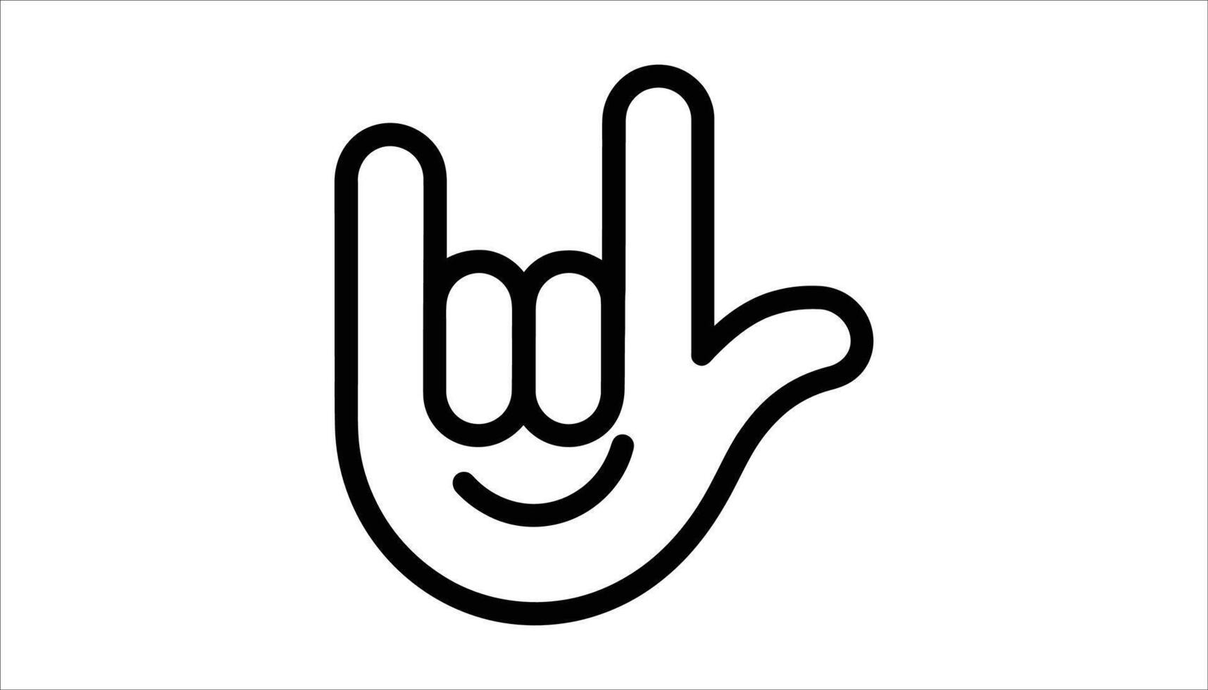 Love Hand Gesture Sign for Hearing Impaired vector