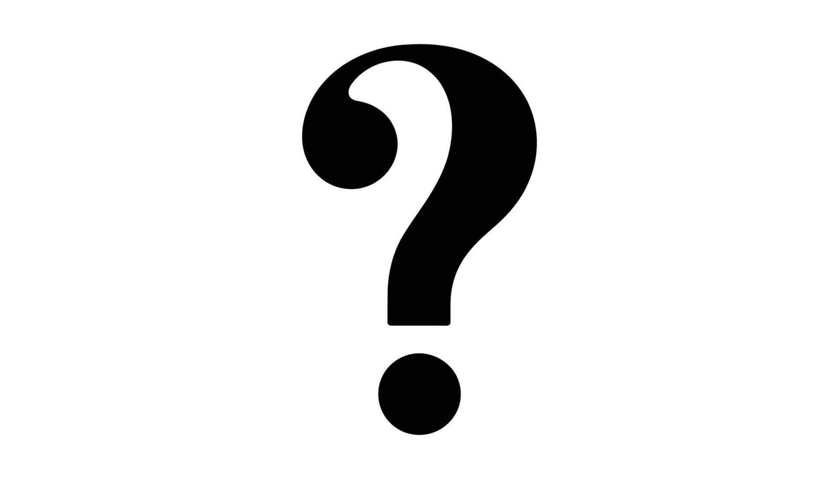 Black Question Mark Icon Design. vector