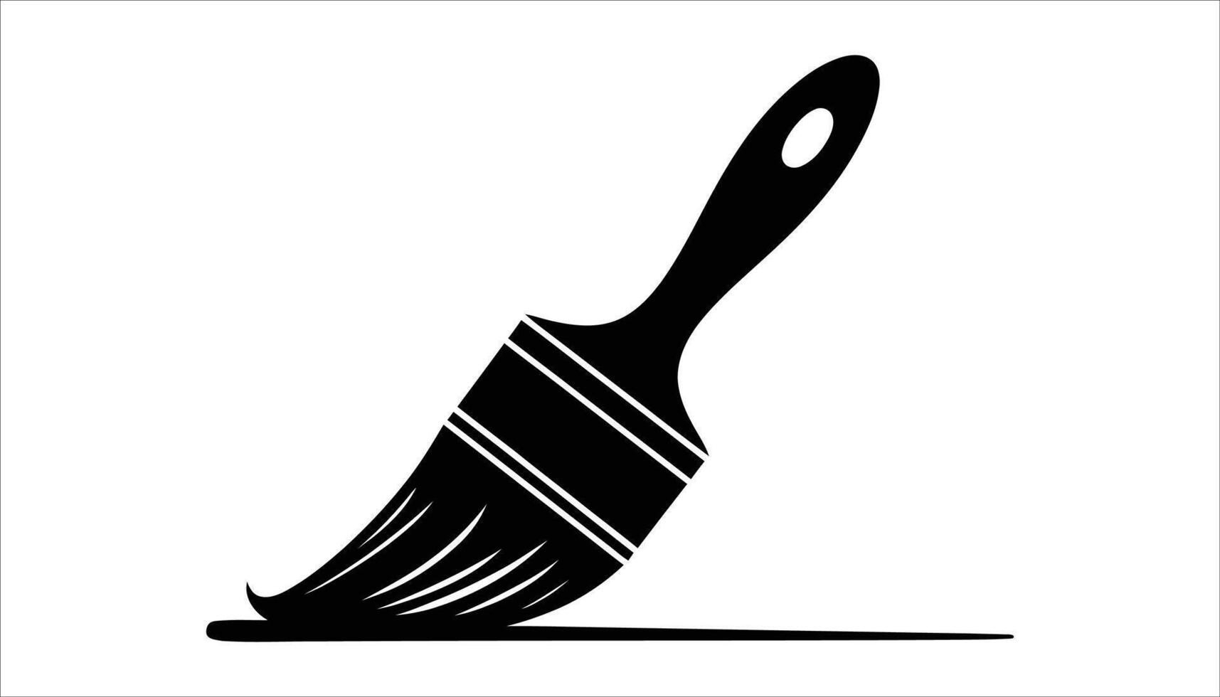PPaint brush Icon with Artistic Strokes. vector