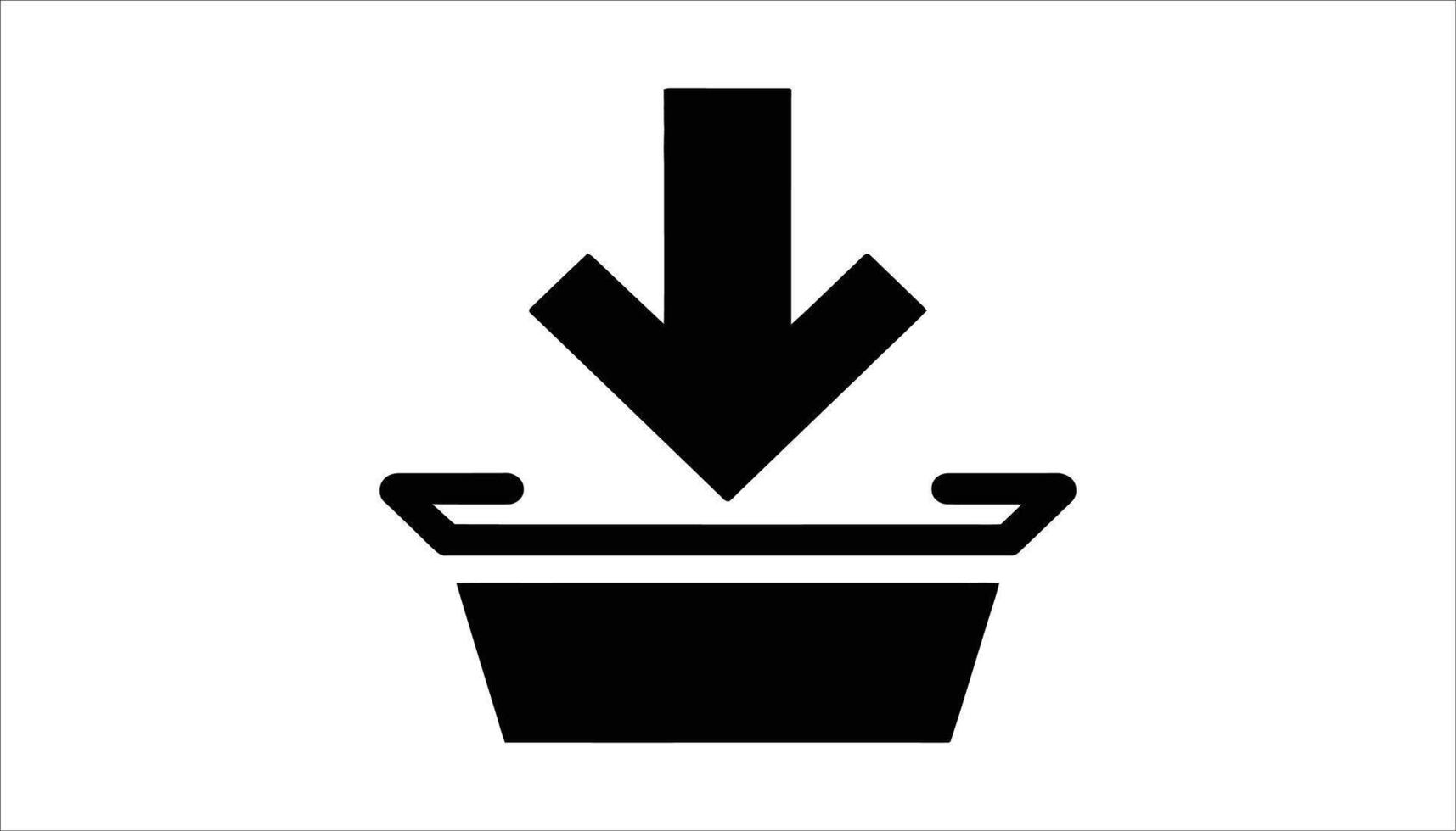 Download Icon with Arrow - File Download Concept. vector