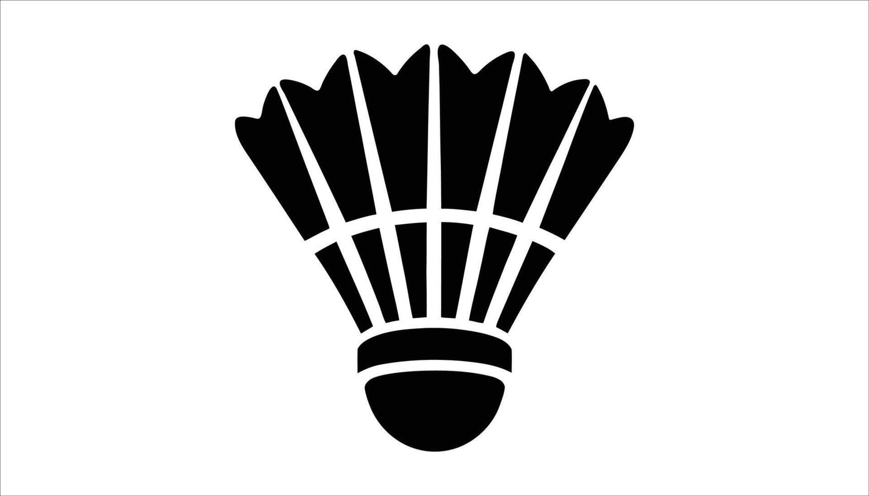 Shuttlecock Icon Minimalistic Design. vector