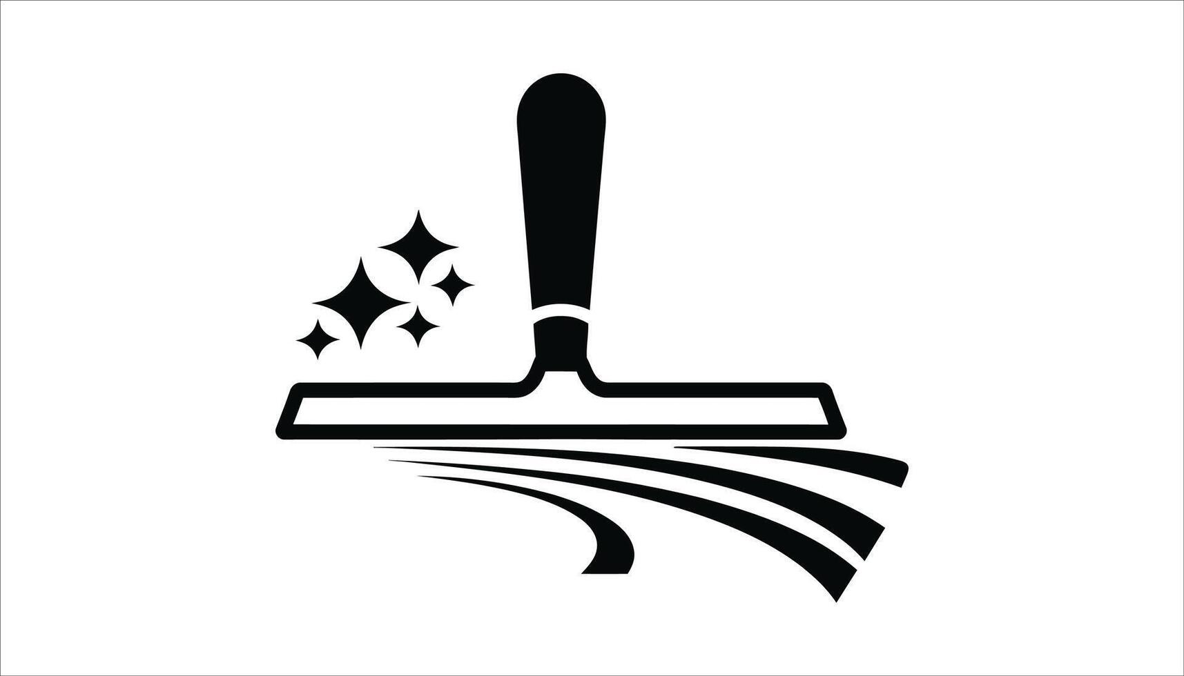 Cleaning Tool with Sparkle Effect. vector