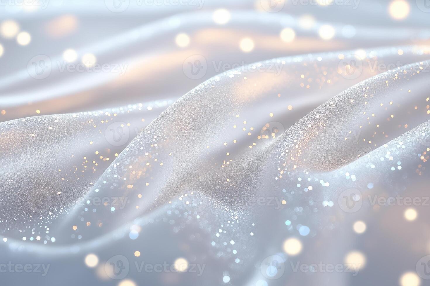 Delicate veil with sparkling glitter creates luxurious and elegant background photo