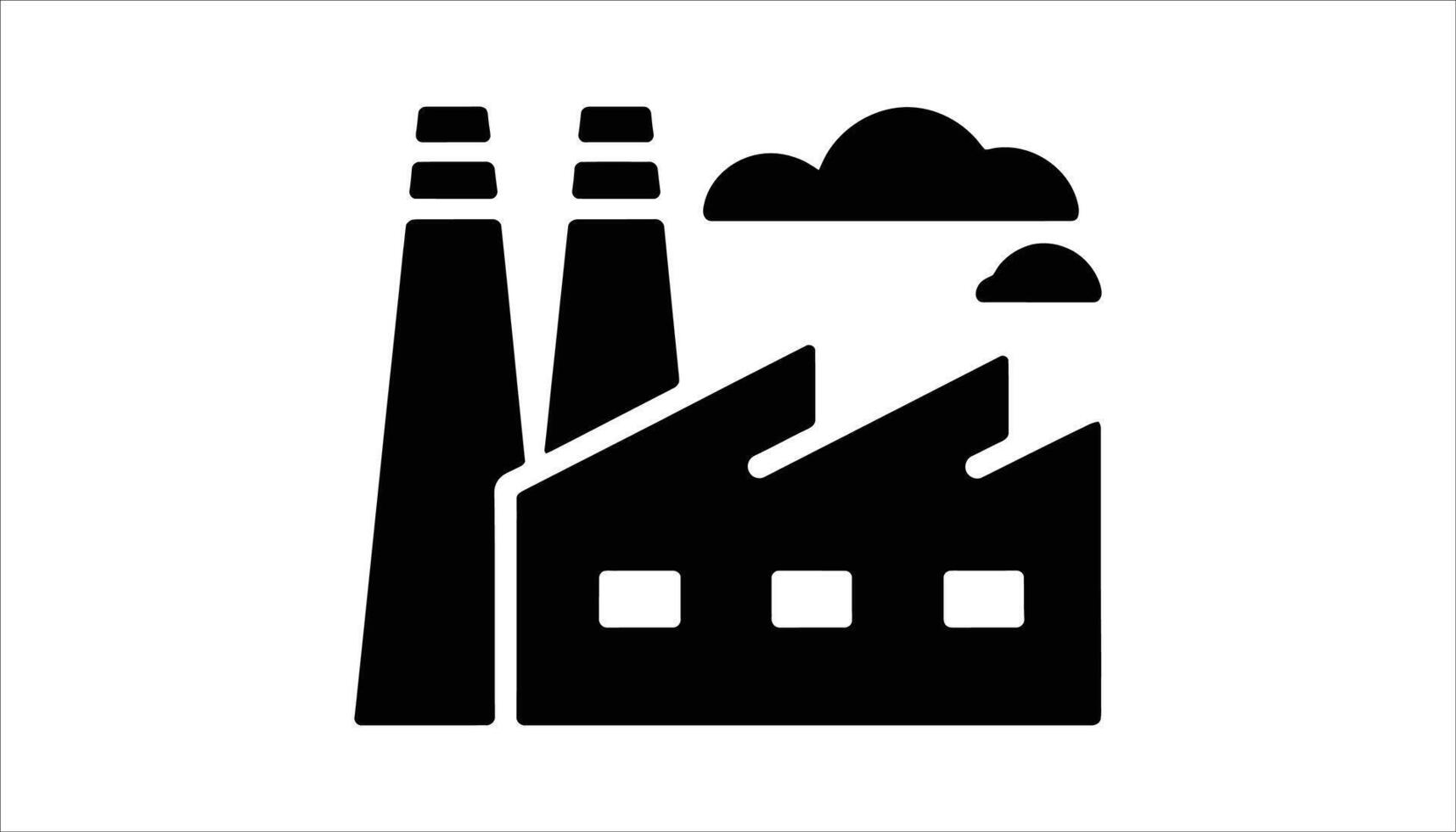 Factory Industrial Production Icon vector