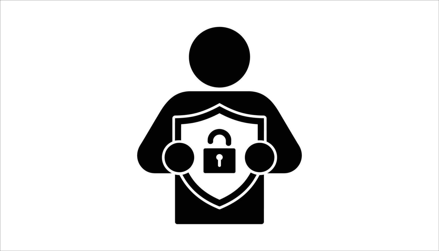 Cybersecurity Protection Shield Icon vector