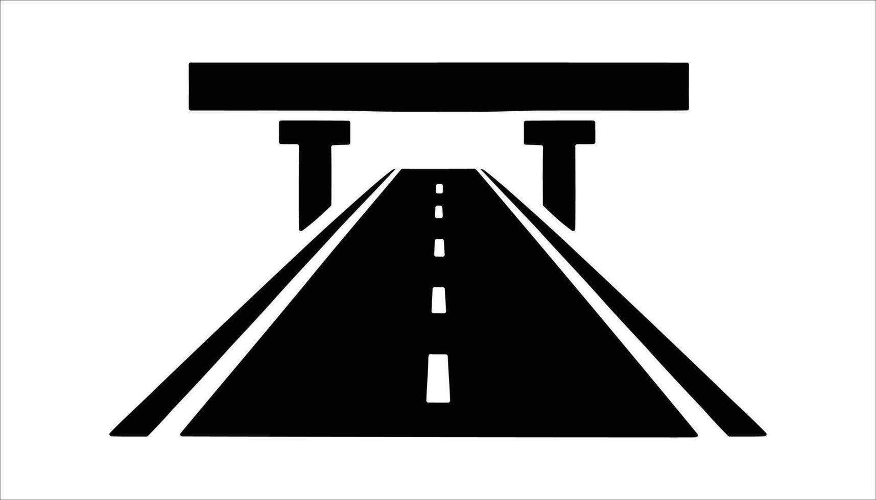 Bridge and Road Infrastructure Icon. vector