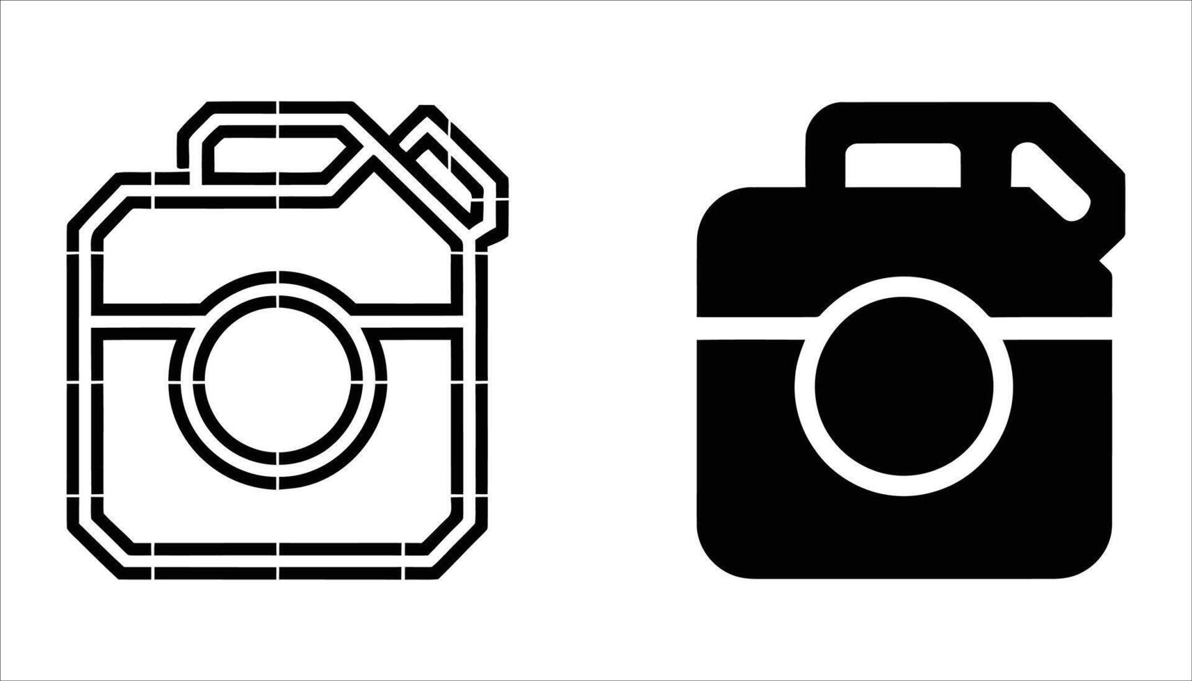 Camera Icon , Photography Logo, Black Outline Camera Symbol. vector