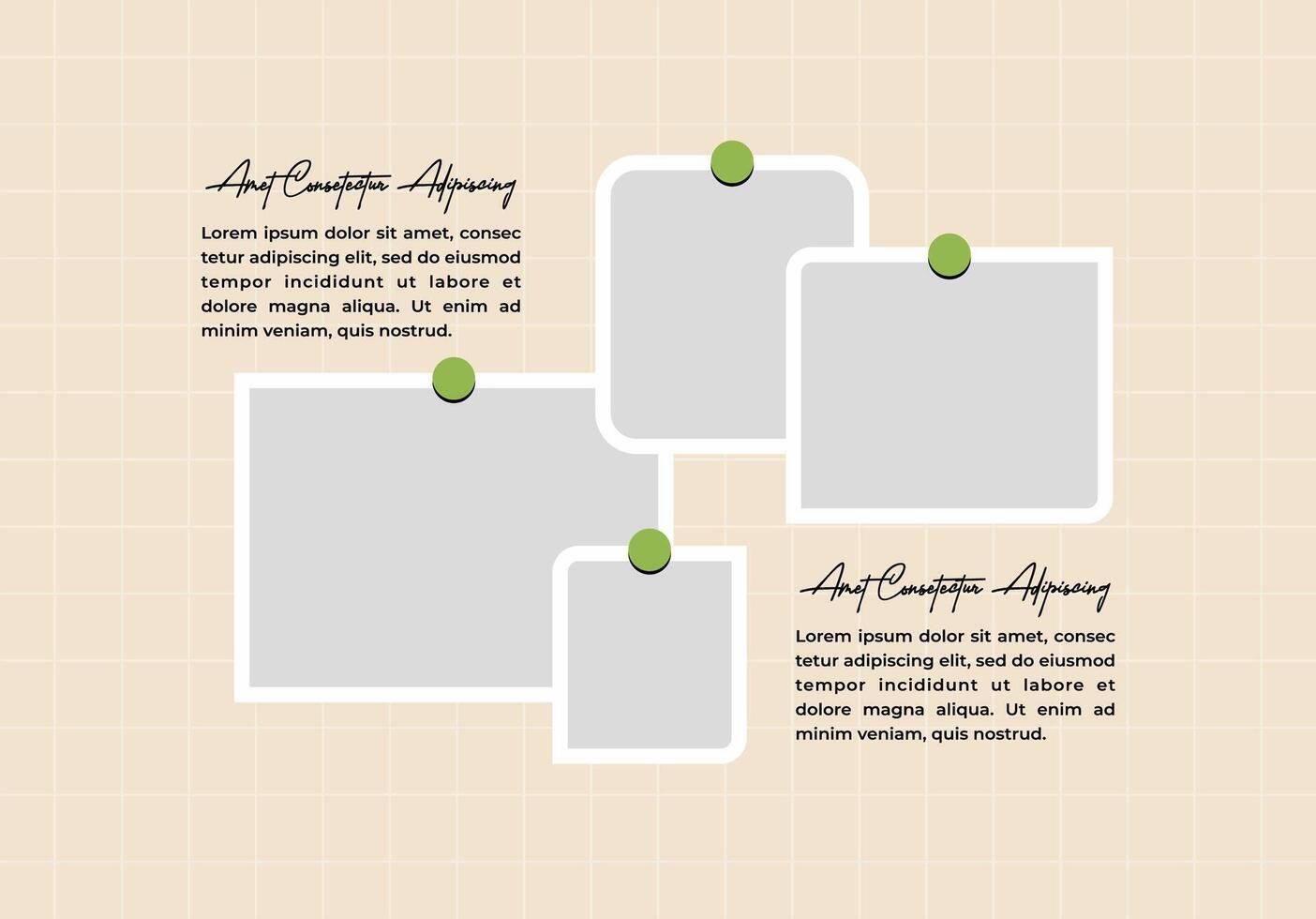 Artistic Picture photo collage design vector