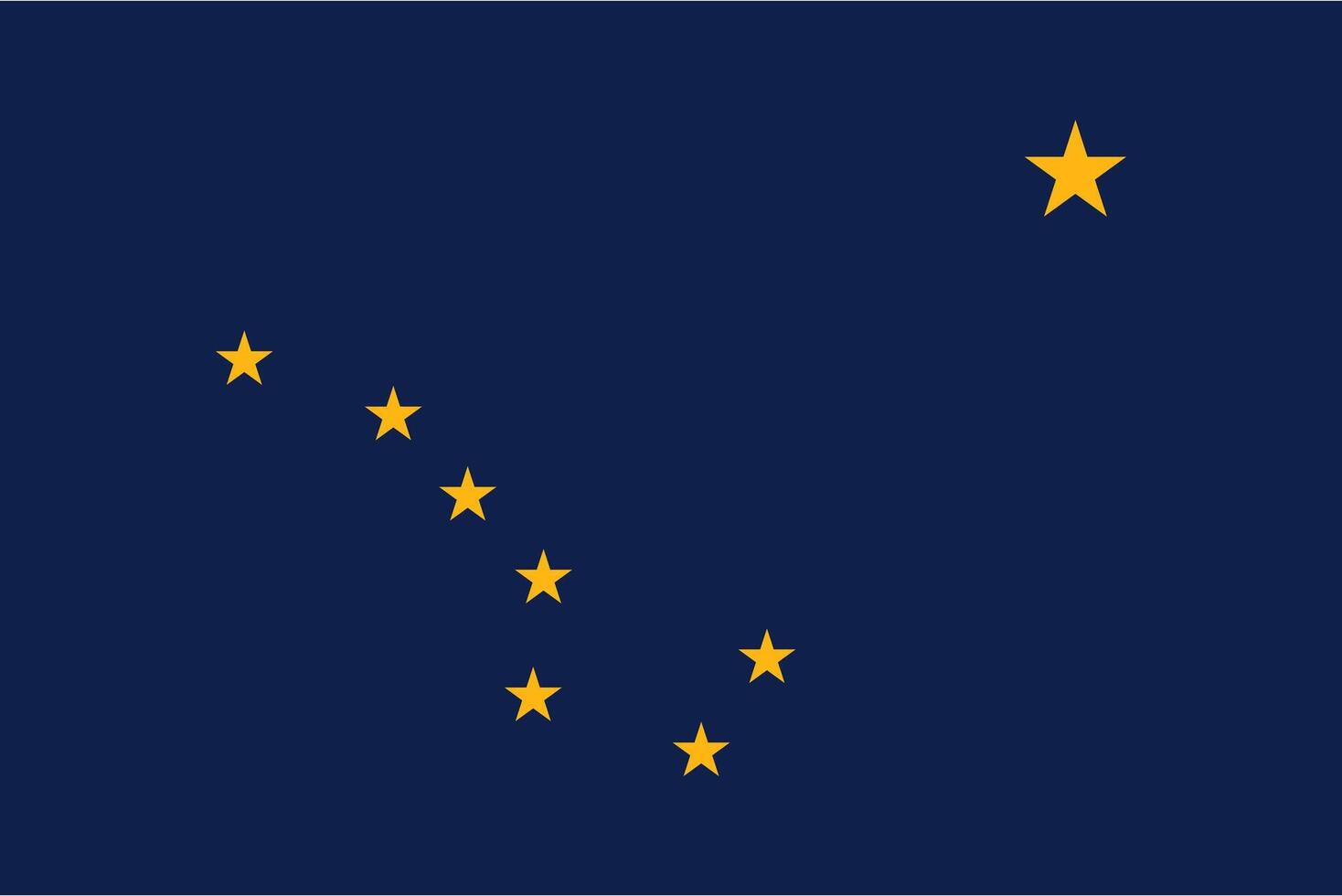 Alaska flag stock image. vector