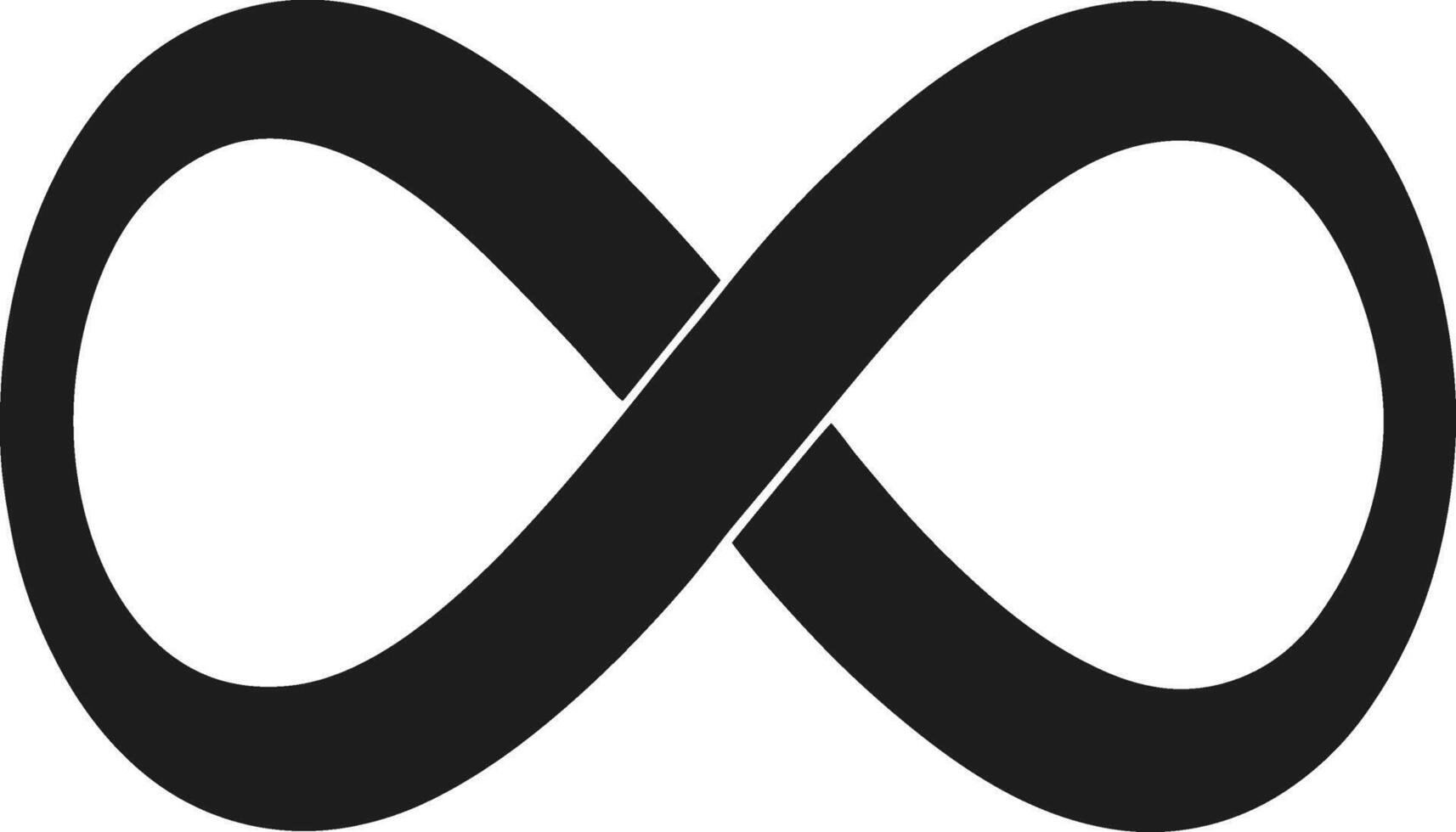 Minimalist Infinity Symbol - Eternal Love and Connection Illustration vector